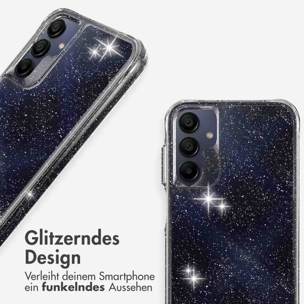 imoshion Klare Glitter Backcover Samsung Galaxy A15 (5G/4G) - Silber