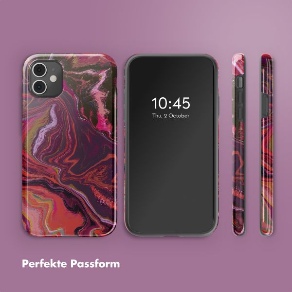 Selencia Vivid Back Cover Apple iPhone 11 - Marble Purple