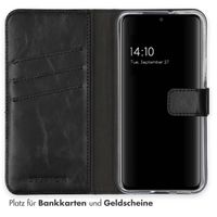 Selencia Echtleder Klapphülle Samsung Galaxy S22 - Schwarz