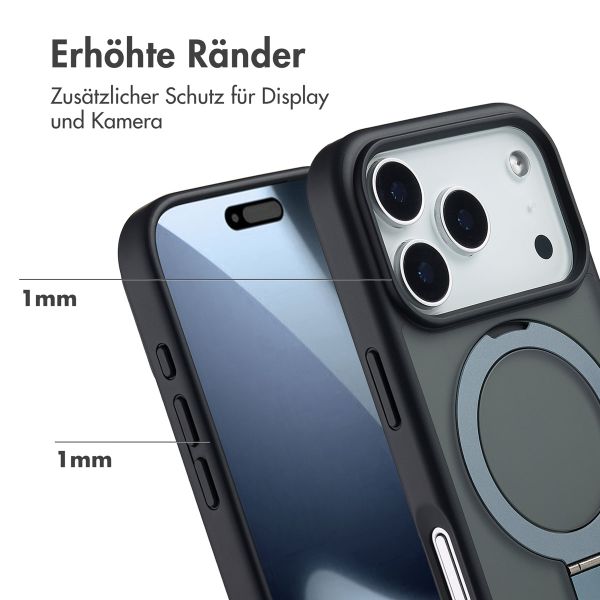 Accezz Ring Stand Backcover mit MagSafe Apple iPhone 17 Pro - Schwarz
