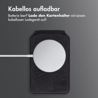 Accezz Magnetische Leder-Wallet mit Standfunktion - Geeignet für Apple Find My - Onyx Black