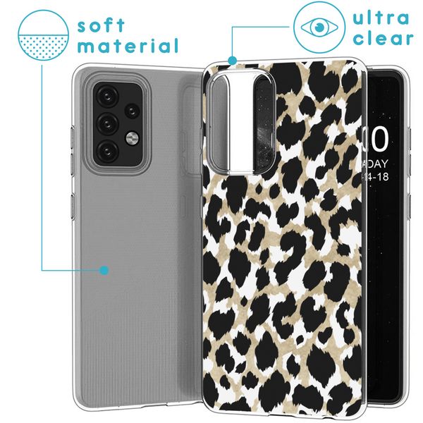 imoshion Design Hülle für das Samsung Galaxy A52(s) (5G/4G) - Leopard / Schwarz