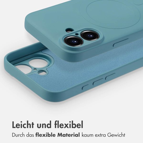imoshion Color Back Cover mit MagSafe für das Apple iPhone 16 - Smoke Green