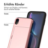 imoshion Backcover mit Kartenfach für das iPhone Xr - Rose Gold