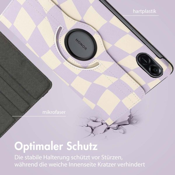 imoshion 360° drehbare Design Klapphülle für das Honor Pad X9 - Dancing Cubes