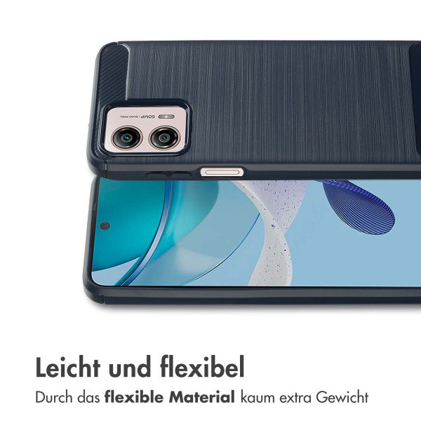 imoshion Brushed Back Cover Motorola Moto G53 - Dunkelblau