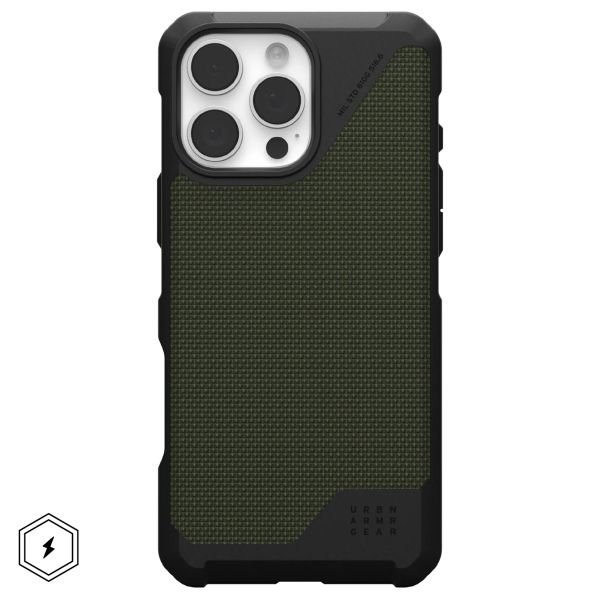 UAG Back Cover Metropolis LT MagSafe für das iPhone 16 Pro Max - Kevlar Olive