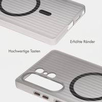 Accezz Lite Backcover mit MagSafe | Fluted | Samsung Galaxy S25 Ultra - Grau