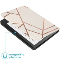 imoshion Design Slim Hard Case Klapphülle Kobo Clara HD - White Graphic