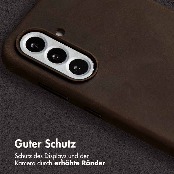 Accezz Vintage Leather Magsafe Backcover Samsung Galaxy A56 - Rustic Brown