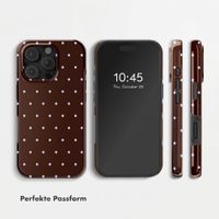 Selencia Vivid Rückabdeckung mit MagSafe Apple iPhone 16 Pro - Happy Dots Chocolate
