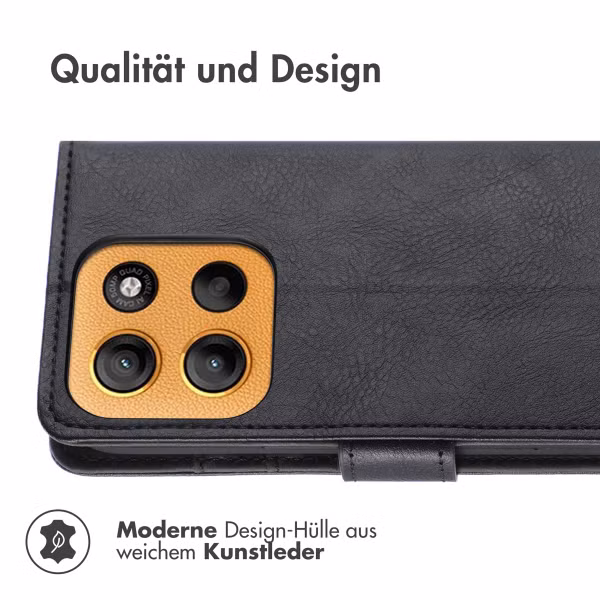imoshion Luxuriöse Klapphülle Motorola Moto G15 / G15 Power - Schwarz