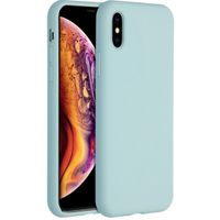 Accezz Liquid Silikoncase für das iPhone Xs / X - Hellblau