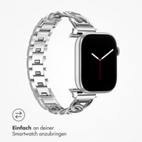 Selencia Chain Armband für Apple Watch Series 1 - 9 / SE (38/40/41 mm) | Series 10 / 11 (42 mm) - Silber