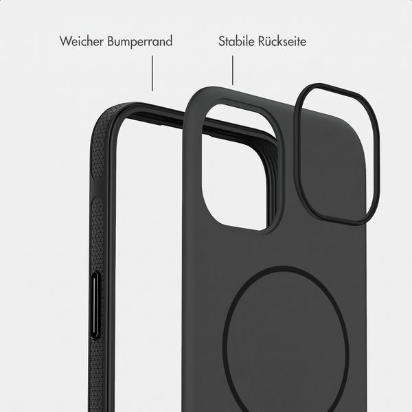 imoshion Color Backcover mit Thin MagSafe Ring Apple iPhone 14 / 13 - Schwarz