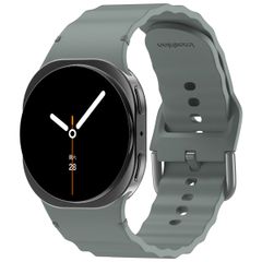 imoshion Wave Silikonarmband für das  Samsung Galaxy Watch 8 (40/44mm) / Classic (46mm) - Dunkelgrau
