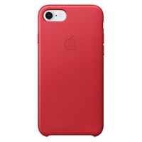 Apple Leder-Case Rot für das Apple iPhone SE (2022 / 2020) / 8 / 7