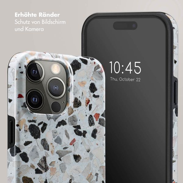 Selencia Vivid Tough Back Cover für das iPhone 15 Pro Max - Chic Terazzo