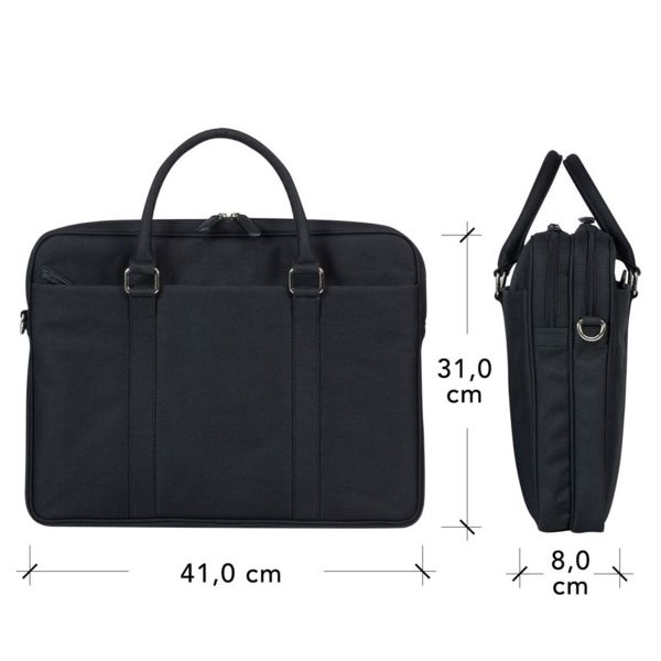 dbramante1928 Ginza Duo Pocket Laptoptasche 16 Zoll - Recyceltes Material - Schwarz