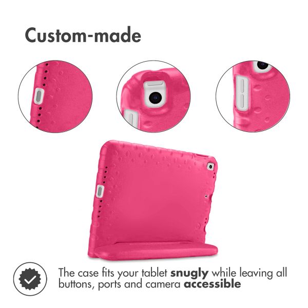 Accezz Schutzhülle mit Handgriff kindersicher Apple iPad 9 (2021) 10.2 Zoll / iPad 8 (2020) 10.2 Zoll / iPad 7 (2019) 10.2 Zoll - Rosa