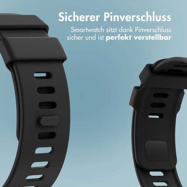 imoshion Silikonband für Xiaomi Smart Band 9 / 8 Pro / Redmi Watch 6 / 5 / 4 - Schwarz