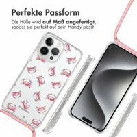 imoshion Design Hülle mit Band Apple iPhone 15 Pro Max - Crab Watercolor