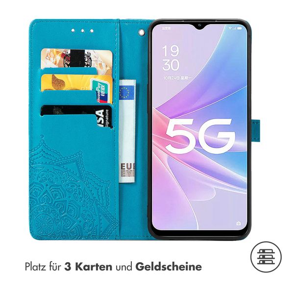 imoshion Mandala Klapphülle für das Oppo A58 (4G) - Türkis