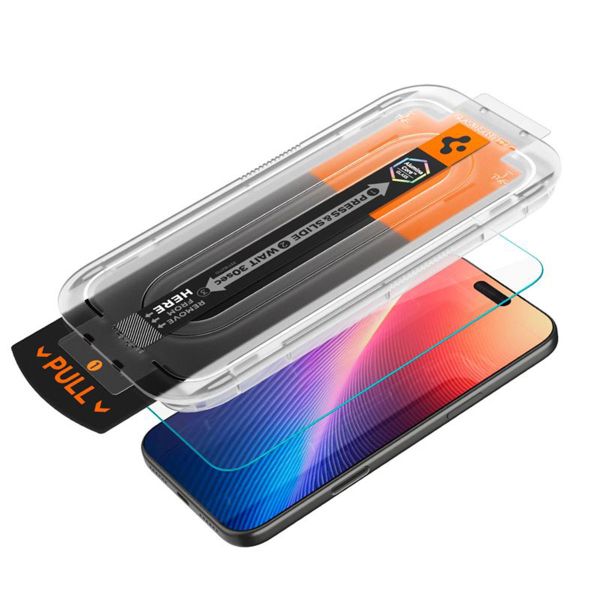 Spigen EZ Fit Glas.tR mit Installation Tray - 1er Pack Apple iPhone 17 Pro Max