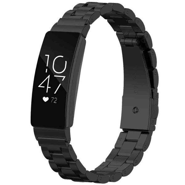 imoshion Edelstahlarmband für das Fitbit Inspire 2 / HR / ACE2 / ACE3 - Schwarz