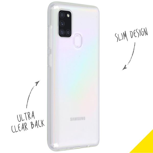 Accezz TPU Clear Cover Transparent für das Samsung Galaxy A21s