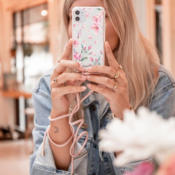 imoshion Design Hülle mit Band Apple iPhone 12 Pro Max - Blossom Watercolor