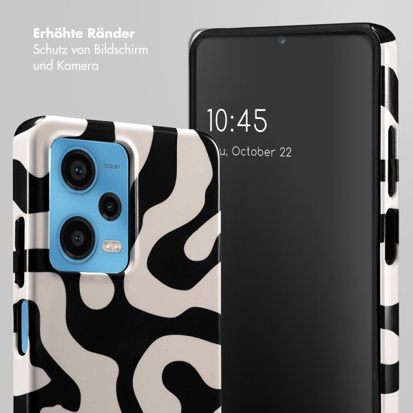 Selencia Vivid Tough Back Cover für das Xiaomi Redmi Note 12 Pro - Art Wave Black