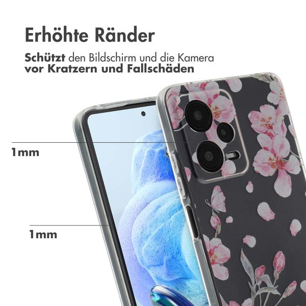 imoshion Design Hülle Xiaomi Redmi Note 12 Pro (5G) - Blossom Watercolor