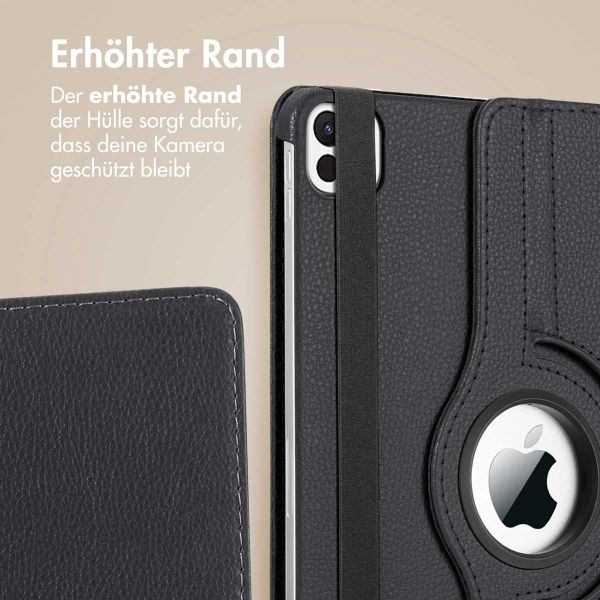 imoshion 360° drehbare Klapphülle Apple iPad Air 11 Zoll (2025) M3 / (2024) M2 / Air 5 (2022) / Air 4 (2020) / Pro 11 (2018/2020) - Schwarz