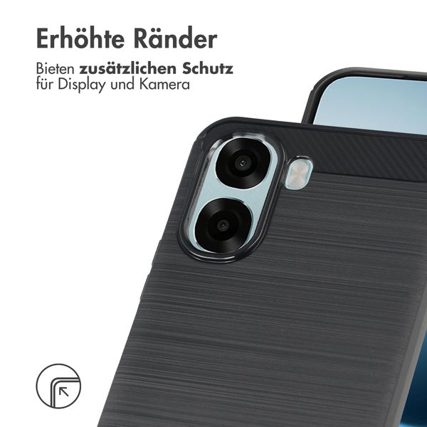 imoshion Brushed Back Cover Oppo A6x (4G/5G) - Schwarz