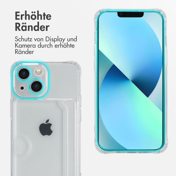 imoshion Soft Case Back Cover mit Kartenhalter Apple iPhone 13 Mini - Transparent