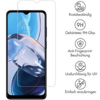 Selencia Displayschutz aus gehärtetem Glas für das Motorola Moto E22