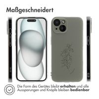 imoshion Design Hülle für das iPhone 15 - Floral Green