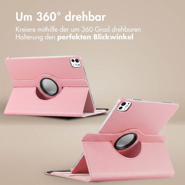 imoshion 360° drehbare Klapphülle Apple iPad Air 11 Zoll (2026) M4 / (2025) M3 / (2024) M2 / Air 5 (2022) / Air 4 (2020) / Pro 11 (2018/2020) - Rosa