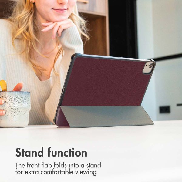 imoshion Trifold Klapphülle Apple iPad Air 11 Zoll (2026) M4 / (2025) M3 / (2024) M2 / Air 5 (2022) / Air 4 (2020) - Bordeaux