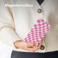 imoshion Design Klapphülle iPhone SE (2022 / 2020) / 8 / 7 / 6(s) - Retro Pink