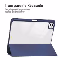 imoshion Trifold Hardcase Klapphülle Apple iPad Pro 13 (2024) M4 - Dunkelblau