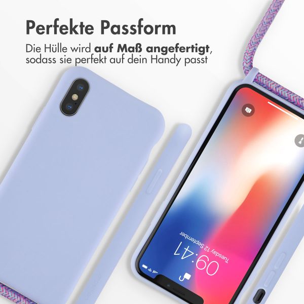 imoshion SilikonHülle mit Band Apple iPhone X / Xs - Violett