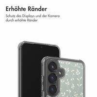 imoshion Design Hülle Samsung Galaxy S24 - Smoke Green Flowers