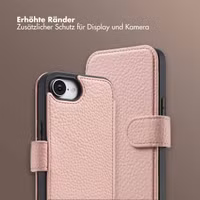 Selencia Riva Bookcase mit MagSafe und Handgelenkband Apple iPhone 16e - Old Pink