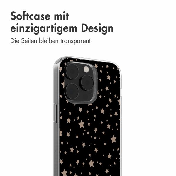 imoshion Design Hülle iPhone 14 - Stars Beige Reverse