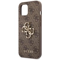 Guess 4G Metal Logo Back Cover Apple iPhone 13 Mini - Braun