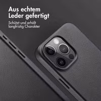 Accezz MagSafe Leather Backcover Apple iPhone 15 Pro Max - Onyx Black