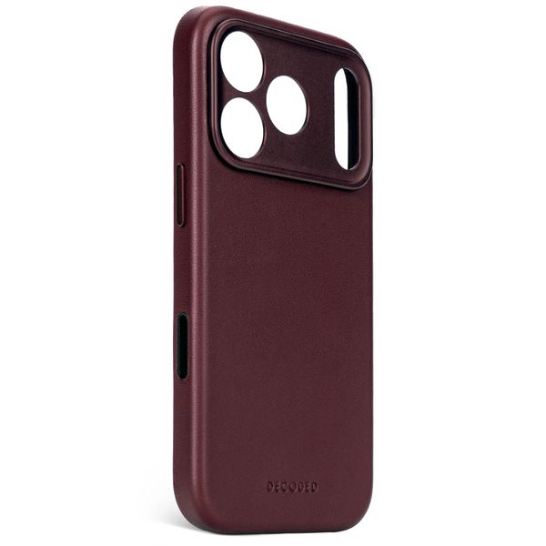 Decoded Leather Backcover MagSafe Apple iPhone 17 Pro - Burgundy