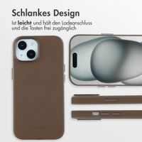 Accezz MagSafe Leather Backcover Apple iPhone 15 - Kaffeebraun